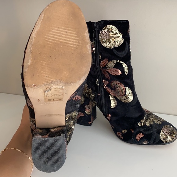 Aldo sequin booties sz 8.5 - Picture 5 of 7